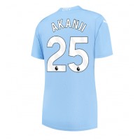 Dres Manchester City Manuel Akanji #25 Domáci pre Ženy 2023-24 Krátky Rukáv